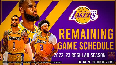 lakers remaining games|Los Angeles Lakers 2024.